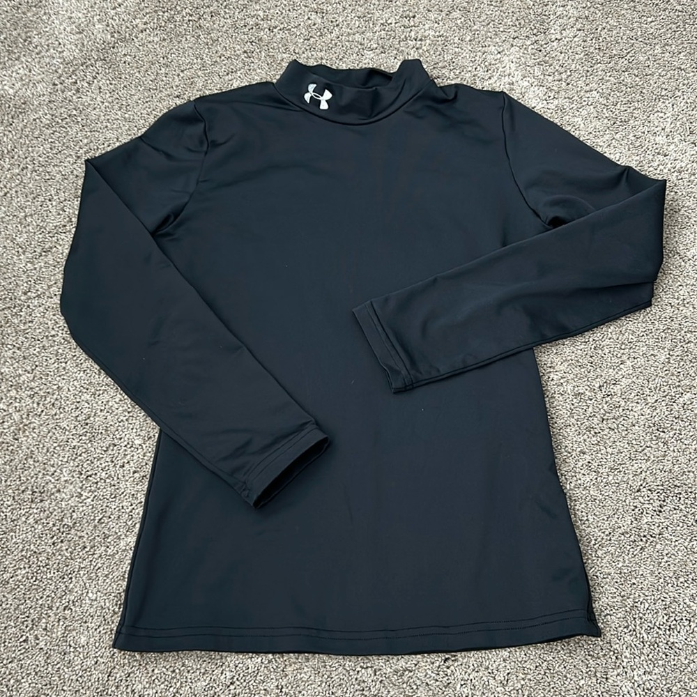 Under Armour Boys Coldgear Mock Neck size large